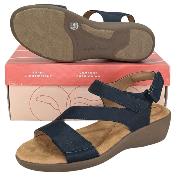 Easy Spirit Kimberly2 Dark Blue Strappy Womens Sandals Size 10M - Picture 10 of 11